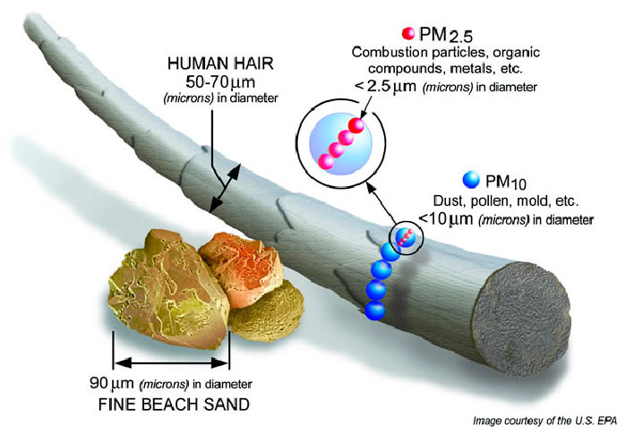 sg haze pm2.5 size