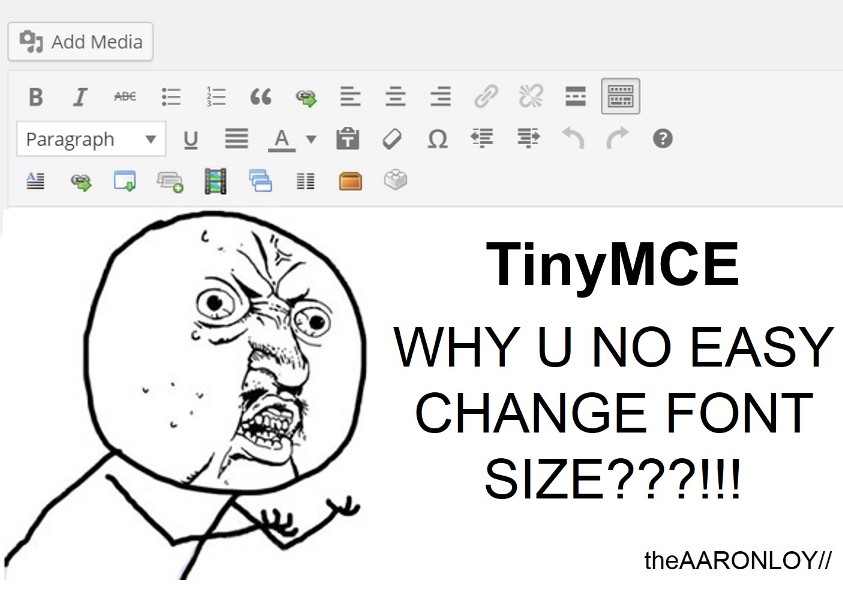 TinyMCE Enable Font Size
