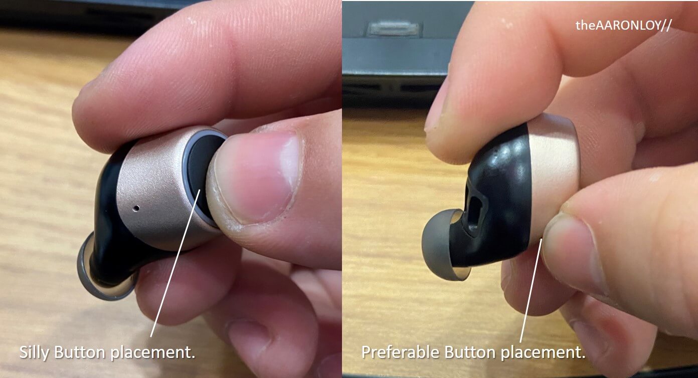 Creative Outlier Gold Review - preferred button placement